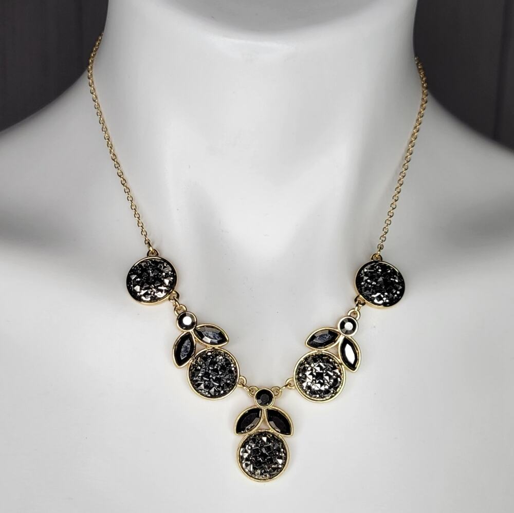 Vintage Liz Claiborne Faceted Crystal Necklace